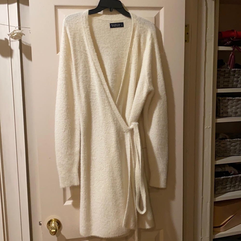 Abercrombie soft af wrap mini dress